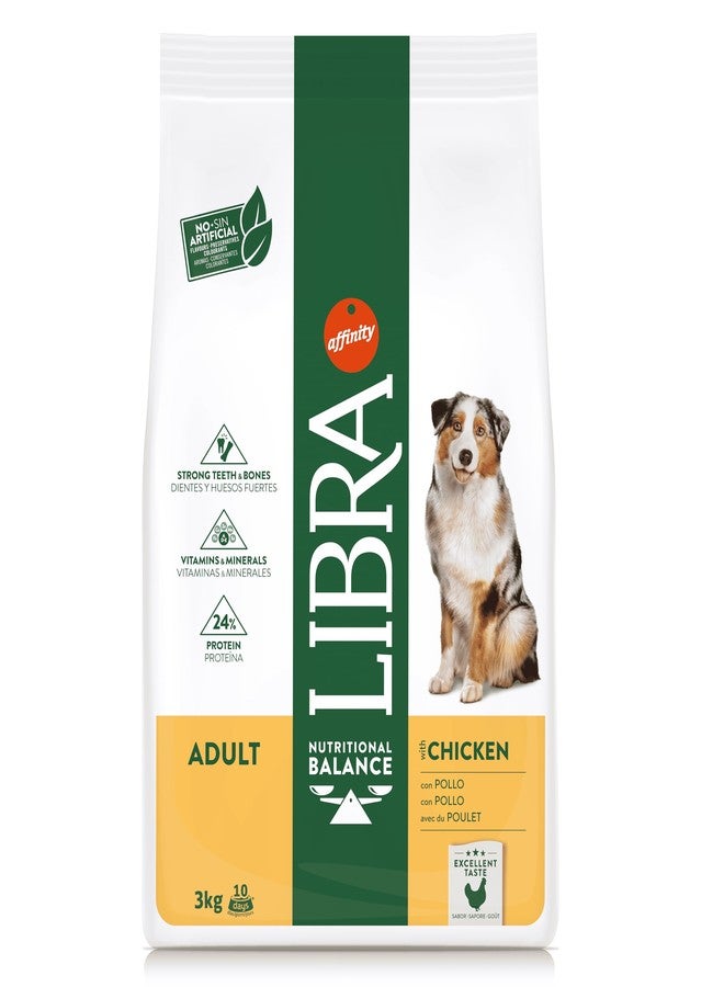 Libra Dog Adult Chicken 3 Kg from Affinity Petcare | Premium Dog Food | Complete and Balanced for Adult Dogs with Chicken - Image 1